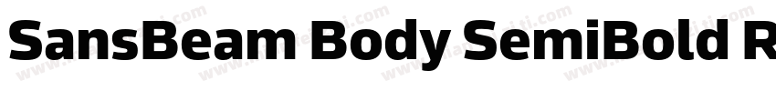 SansBeam Body SemiBold Regula字体转换